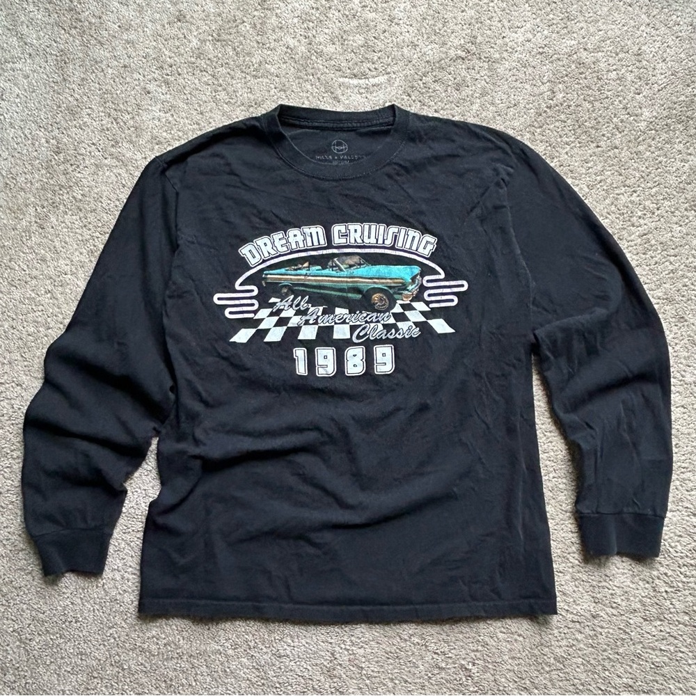 Dream Cruising Black Long Sleeve Shirt